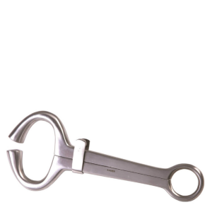 PINCE POUR TAUREAUX MODÈLE HARMS AVEC BAGUE ANTÉRIEURE INOX 19 CM