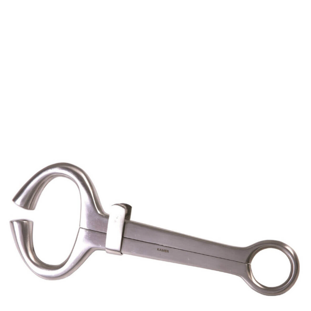 PINCE POUR TAUREAUX MODÈLE HARMS AVEC BAGUE ANTÉRIEURE INOX 19 CM