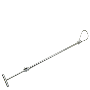 DÉTENTEUR POUR PORCS AVEC POIGNÉE EN MÉTAL AUTO-BLOQUANTE 60 CM