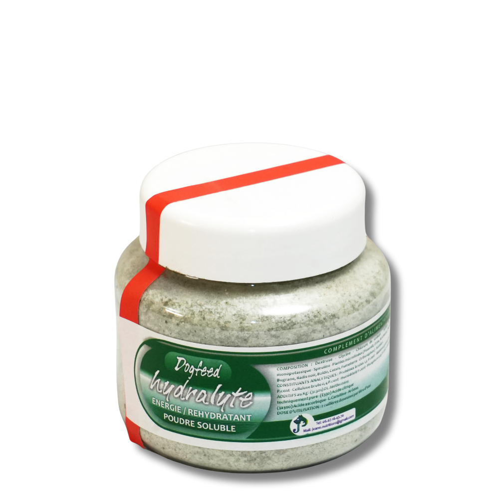 DOGFEED HYDRALYTE - Solution de réhydratation et d'électrolytes pour chiens